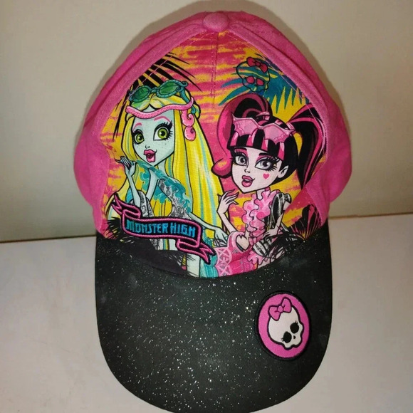 Kids Boss Queens Glitter T-Shirt & Monster High Baseball Hat SEE MEASUREMENTS - Picture 8 of 13